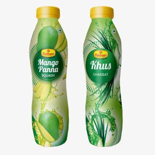Haldiram's Khus Squash and Mango Pana Squash (Combo Pack)