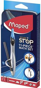 माप्ड GEOMETRY BOX STUDY STOP COMPASS 11-PC ज्योमेट्री बॉक्स