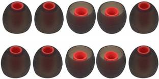 YTM 10 pcs Red Earbuds Rubber earphone tips replacement headphone ear cushion In The Ear Headphone Cushion