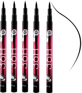 TRS Waterproof Makeup Eyeliner Pencil(Set of-5) 5 ml