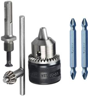 MAKITA 2 pcs 65 mm starbit ph2 heavy duty for screwing and chuck adaptor 13 mm 1/2 20 unf pack of 2 Hand Tool Kit