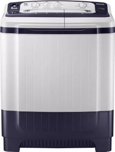 Samsung 8.2 kg Semi Automatic Top Load Washing Machine with In-built Heater White, Blue