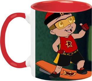ARTBUG Mighty Raju Cartoon -2235-Red Ceramic Coffee Mug
