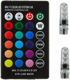 SAMTEK Multi Color Parking Bulb Parking Light Car, Motorbike LED (12 V, 5 W)