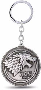 Maupin Traders Game of Thrones House round Stark Winter Carabiner