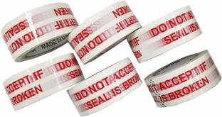EzeePacks Bopp Manual ''DO NOT ACCEPT IF SEAL IS BROKEN'' Printed Tape 65m x2 Safe Packing ! (Manual)