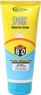 BIOCARE Sunscreen - SPF 50 PA++ Sport Sunscreen Cream SPF80
