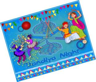 PartyStuff Navratri Theme Tambola Housie Tickets - Navratri Cross Word kukuba 2 (12 Cards)
