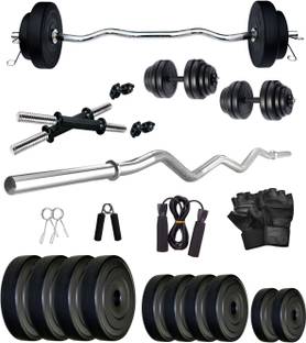 FITMAX 20 kg PVC COMBO 3-WB-SL Home Gym Combo