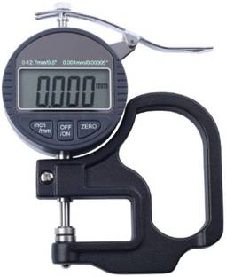 Divinext Digital Thickness Gauge Electronic Thickness Micrometer 0-12.7mm / 0.5� Round Head Electronic Thickness Gauge Depth Measurement 0.01mm High Accuracy IP54 Waterproof Oil Proof LCD Portable Digital Micrometer Micron Thickness Meter Depth Tester with RS232 Data Output Micrometer Screw Gauge