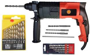 Inditrust Dream 20mm Arka Drill Power Reversible hammer drill machine with 13pcs hss, and 5pcs Masonar...