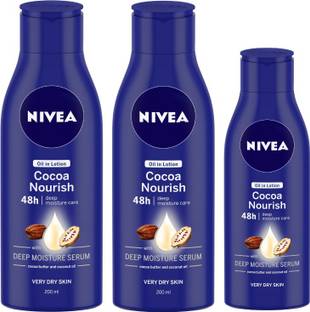 NIVEA Cocoa Nourish 200 ml & Cocoa Nourish Body lotion 120 ml Combo