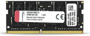KINGSTON DDR4 2666Mhz ,1.2V Ram DDR4 16 GB (Dual Channel) Laptop (HX426S15IB2/16 PC4-21300 laptop Ram)