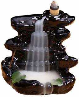 Arihant Shop Dropping Smoke Fountain/Design Smoke Backflow/Cone Decorative Incense Holder Decorative Showpiece  -  11 cm
