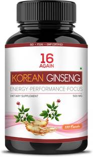 16Again Korean Red Ginseng | Boosts Stamina, Energy Levels & Performance for Men & Women