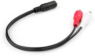 Triangle Ant AUX Cable 1.5 m ™ 3.5mm Female to 2 x RCA Male - Splitter Cable, Black