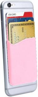 Oye Stuff Phone Wallet Silicone Adhesive Card Holder Pink Mobile Holder