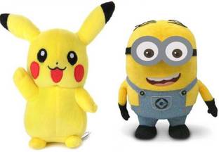 ajmera sales MINION PIKACHU SOFT TOYS  - 12 inch
