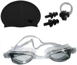 Kamni Sports SWIMMING COMBO SET (CAP ,GOOGLES ,EAR PLUGS) CB-20 Swimming Kit