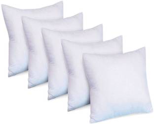 Soft Touch Polyester Fibre Solid Cushion Pack of 5