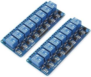 TRUSTECH 2Pcs DC 5V 8-Channel Relay Module for Raspberry Pi DSP AVR PIC ARM Micro Controller Board Electronic Hobby Kit