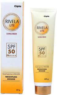 Cipla Sunscreen - SPF 50 PA++++ RIVELA LITE SPF50 60 GM