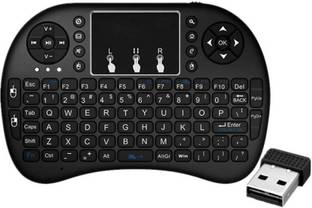 Fedus Portable 2.4Ghz Mini Wireless Keyboard and Mouse(Touchpad) with Smart Function for Smart Tv, Android Tv Box, Raspberry-Pi, Notebook, PC, Android & iOS Devices Wireless Handheld Multi-device Keyboard