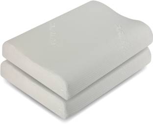 The White Willow X-Small Cervical Contour Ventilated Active Memory Foam Solid Orthopaedic Pillow Pack of 2