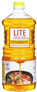 Lite House 2 Litre Rice Bran Oil Plastic Bottle