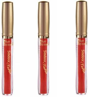 BLUE HEAVEN fashion pack of 3 sindoor (Red) liquid