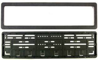 Yashinika 2 piece Front and Back Car Number Plates Frame Holder for Universal for all Car Models - Black Car Number Plate