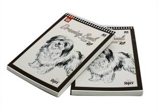Shipra A5 Sketch/Drawing Book pack of 2pcs Sketch Pad