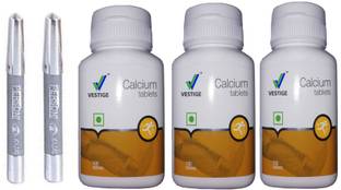 Vestige Calcium Tablets (100 tablet ) 3 bottel with parsoni kajal 2 pcs (set of 5 )