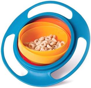 Dayalu Plastic Universal Gyro Magic Bowl 360 Degree Rotation for Kids (Multicolour)  - plastic