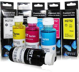R C Print GT51 GT52 Ink Compatible For 310,315,319,410,415,419,GT5810, GT5820, GT5821 Black + Tri Color Combo Pack Ink Bottle