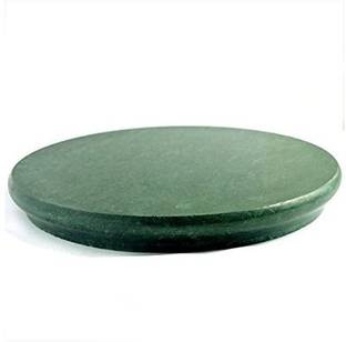 eGharonda Green Marble Chakla/ Roti Maker/ Rolling Board