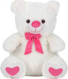 Crispy toys Soft Stuffed White Teddy Bear (45cm)  - 16 inch