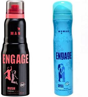 Engage Rush & Spell Deodorant Spray  -  For Men & Women