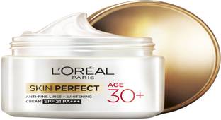 L'Oréal Paris Unisex Skin Perfect Age 30+ Anti-Fine Lines + Whitening SPF 21 Cream