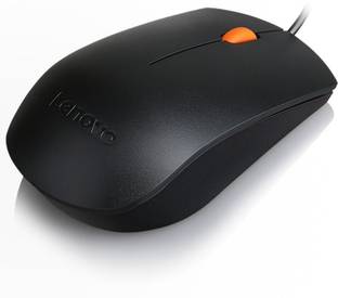 Lenovo 300 Wired USB Wired Ambidextrous Optical Mouse