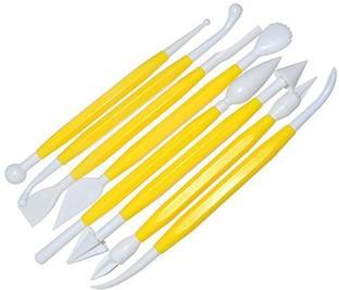 PHDstore Modelling Sculpting Plastic Tool Kit Set Fondant Cake Flower Decorating Clay Sugarcraft 8 Double Sided Tools