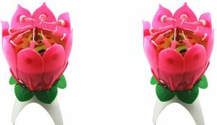 Musical Lotus Birthday Rotating Candle Lotus Birthday Rotating Musical Candle Candle