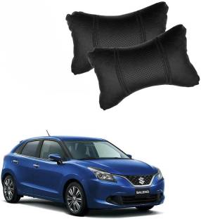PulGos Black Leatherite Car Pillow Cushion for Maruti Suzuki