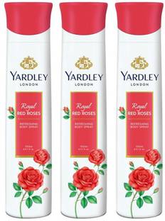 Yardley London Royal Red Rose (pack of 3) Deodorant Spray  -  For Women