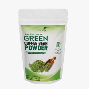 zenulife Premium Quality Organic Green Coffee beans Powder for Weight Loss(Unroasted Coffee Beans Powder) Instant Coffee 200 gm Instant Coffee