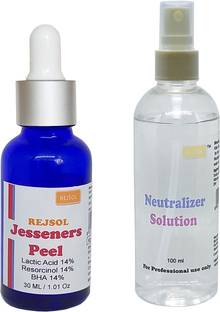 REJSOL Jessener Peel 30ml Lactic Acid 14%, Resorcinol 14%, BHA 14%, with 100ml Neutralizer
