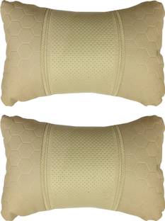 KANDID Beige Leatherite Car Pillow Cushion for Chevrolet