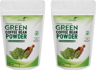 zenulife Premium Quality Organic Green Coffee Beans Powder for Weight Loss-Pack of 2 Instant Coffee 50 g Instant Coffee