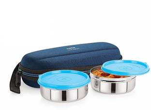 cello Super Steel 2 2 Containers Lunch Box