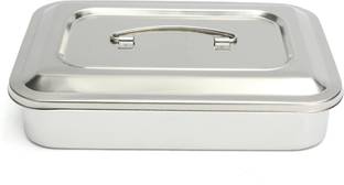 Agarwals Instrument Tray With Lid 10" * 8" (Pack Of 1) Reusable Medical Tray